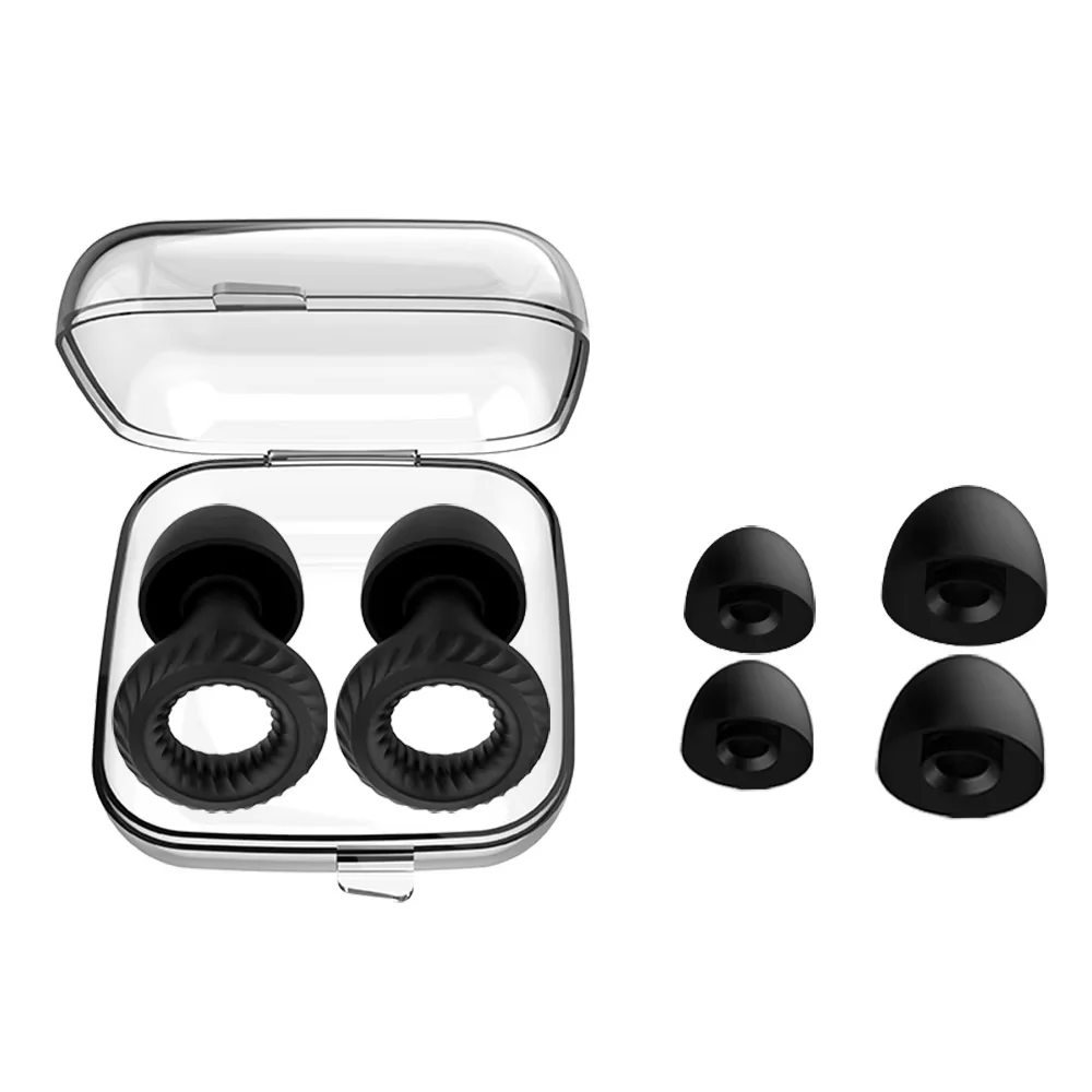 Shower And Swim Ear Protection Silicone Earplugs Portable Noise Blocking Ear Plugs For Sleep Travel Workshop Office Study