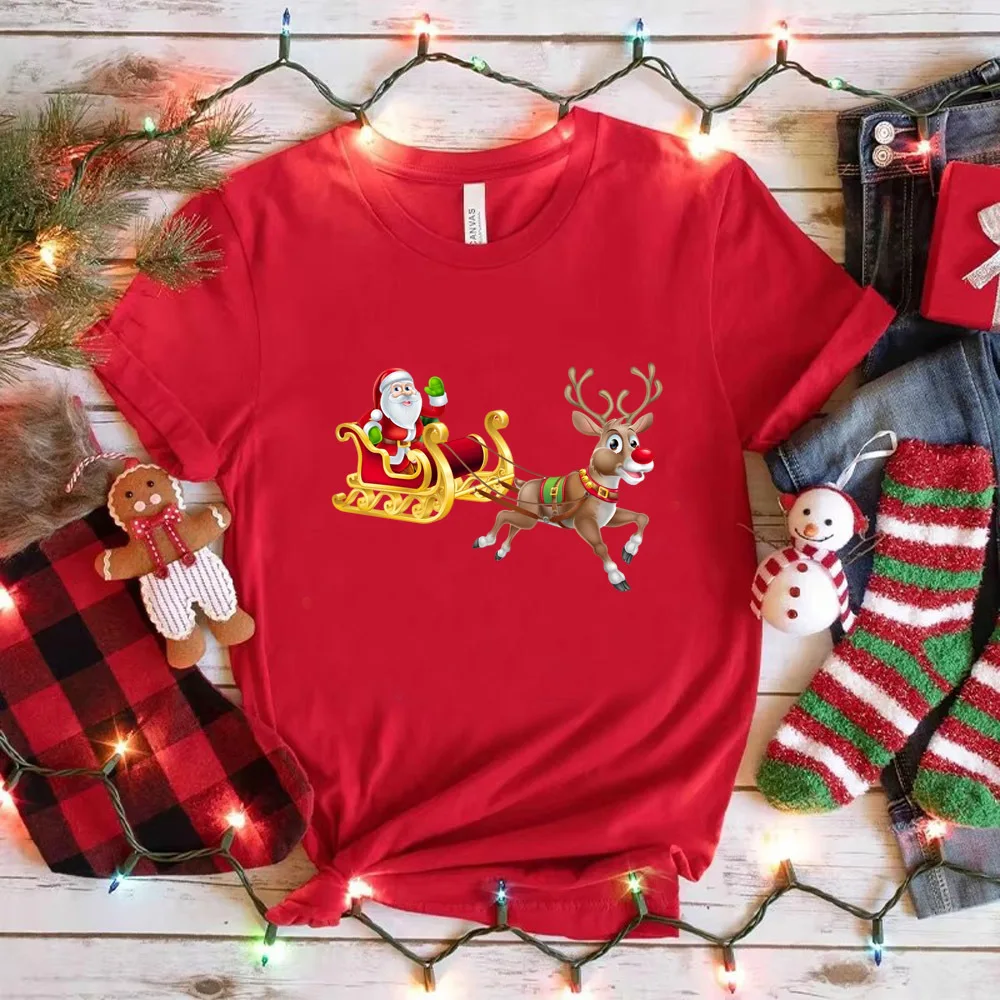 

Funny Christmas t-shirt girl Colorful harajuku Retro aesthetic t-shirt 2000s Vintage harajuku Trendy Pop Culture Pastel