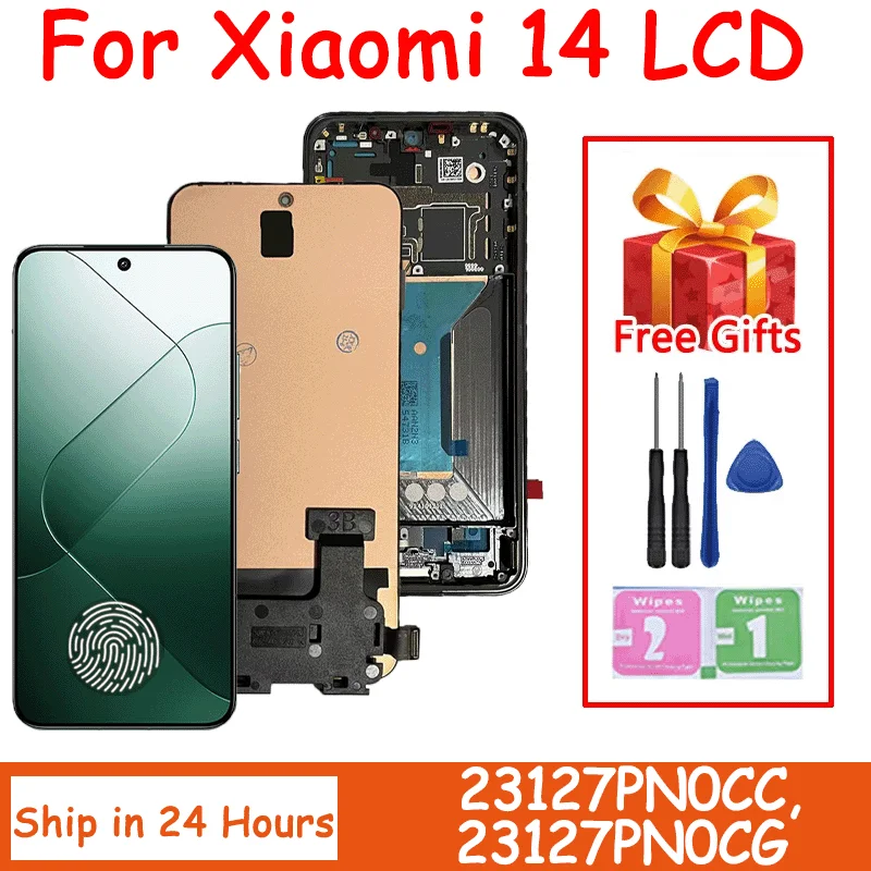 23127pn0cc-23127pn0cg-premium-lcd-per-xiaomi-14-display-touch-screen-digitizer-pannello-di-montaggio-per-mi-14-lcd-con-cornice