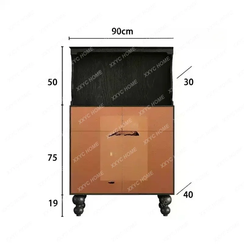 A  mobili per il soggiorno Chinese classical dining side solid wood tea cabinet living room wall integrated side cabinet storage