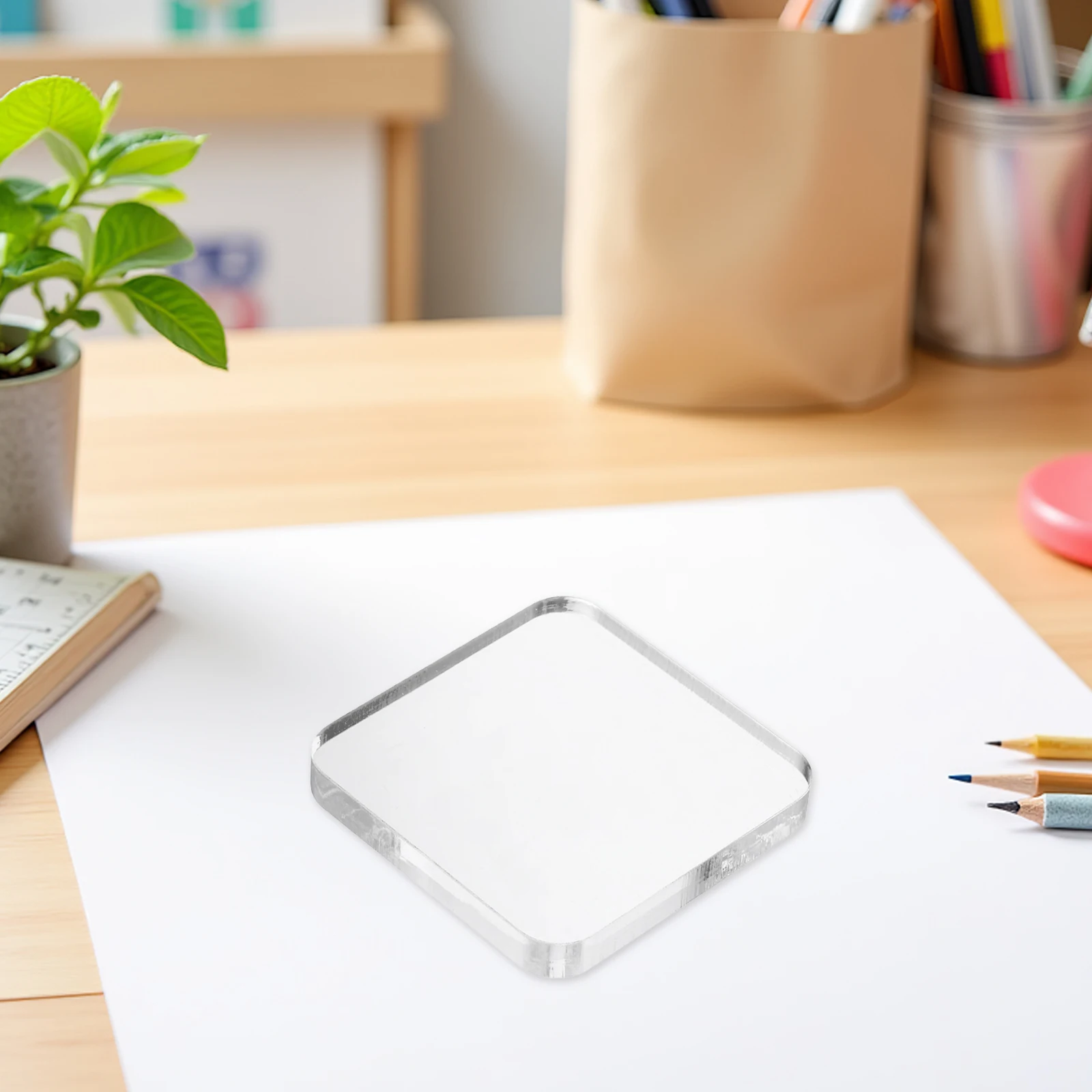 5 stuks kinderen acrylplaten 10 cm vierkante transparante doe-het-zelf-stempelblokken voor creatief knutselen schoolprojecten fijne motoriek
