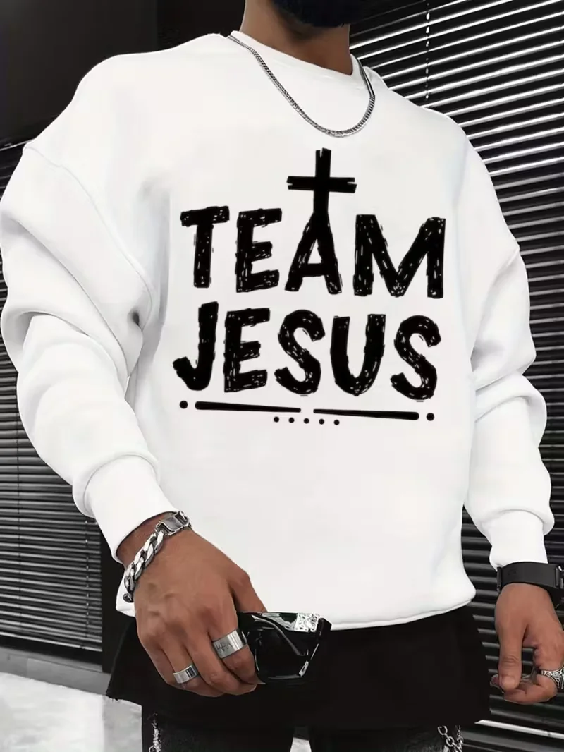 سويت شيرت رجالي برقبة دائرية، طباعة جرافيك مضحكة، هوديي برقبة دائرية للشارع الأسود للارتداء اليومي الكاجوال، أكمام طويلة لعيد الميلاد