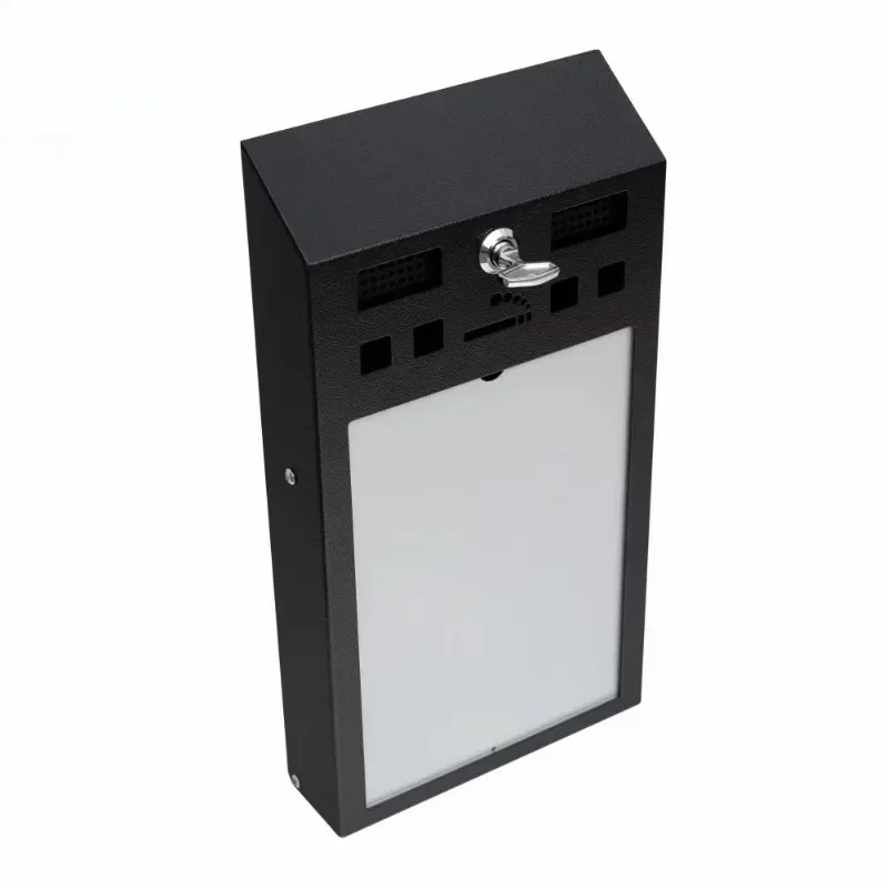 Smoking area cigarette case advertising screen ashtray steel wall-mounted cigarette case is easy to use, practical and durable