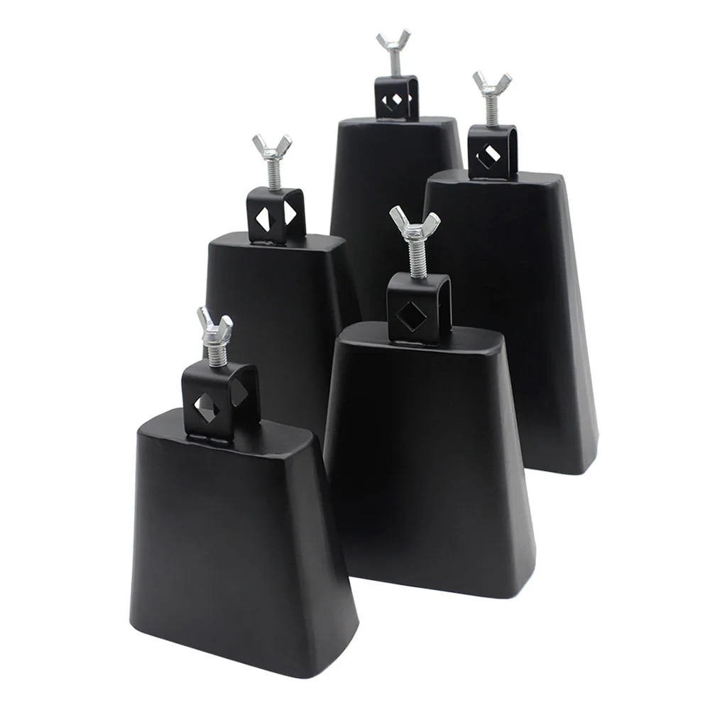 Cowbell 4/5/6/7/8 Inch Jazz Style Music Tools Metal Steel Cattlebell Cow Bell Drum Kit Parts Percussion Instruments Accessories