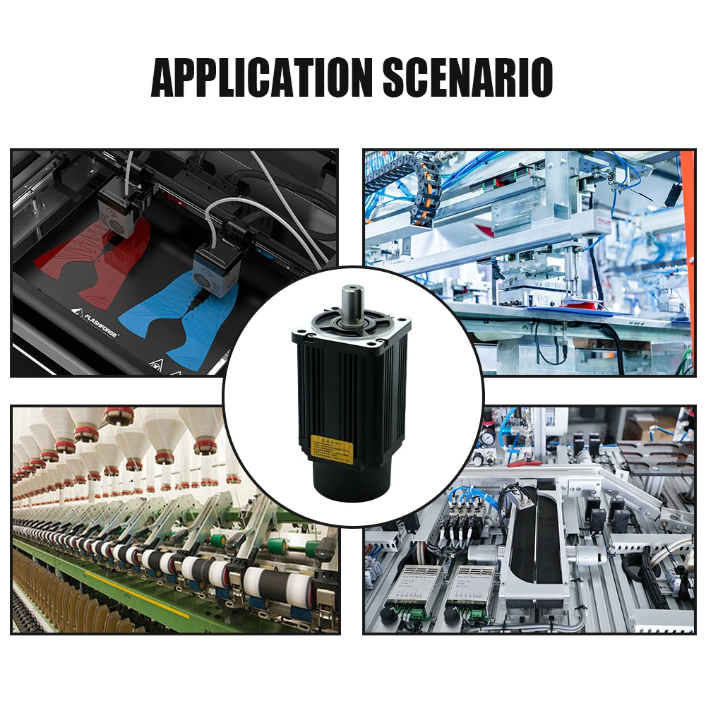 Kit Motor Servo AC HLTNC 750W 2.4N.M. Motor 0.75KW 80SY-M02430 Dengan Driver Servo