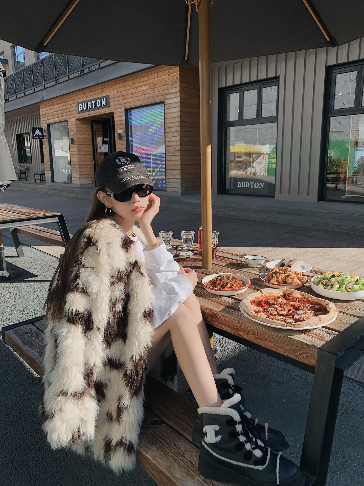 

Printed Faux Fur Jacket Long Sleeve Coat Thick Long Women‘s Clothing Thick Warm Casual Knitted Outerwear Autumn Winter Cardigan