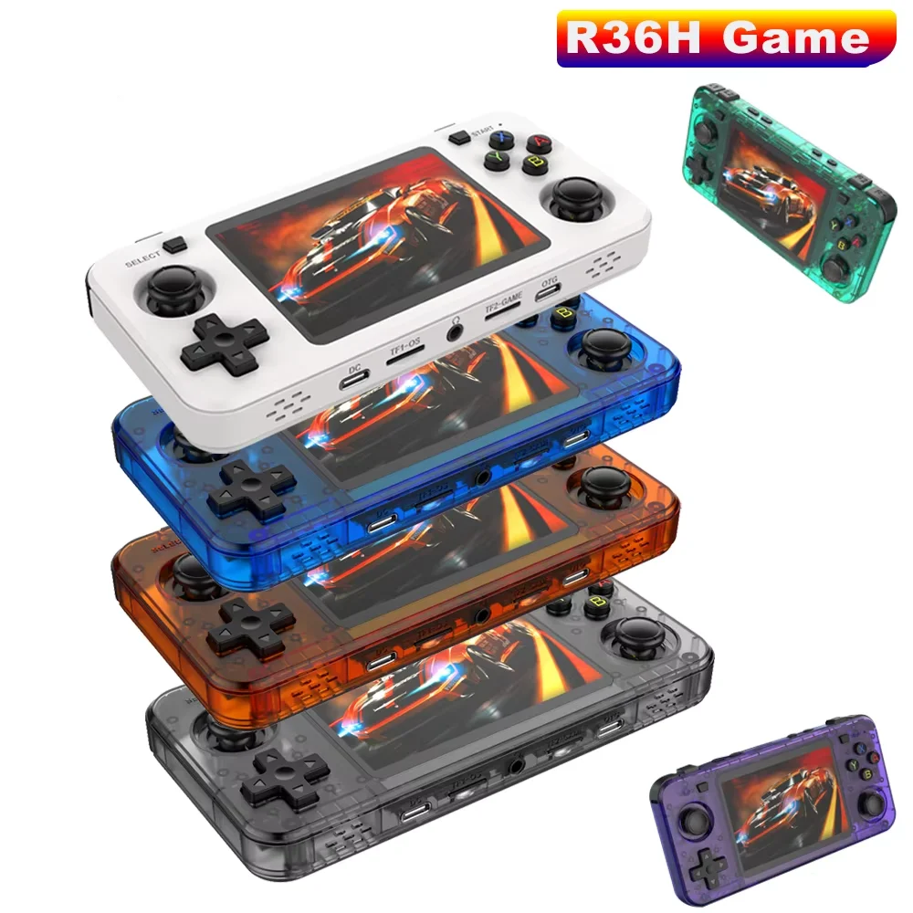

3,5-дюймовая портативная консоль IPS Retro на базе RK3326, более 15000 готовых игр! Оригинальный портативный видеоплеер ARKOS R36H 3000 мАч, 64 ГБ, 128 ГБ