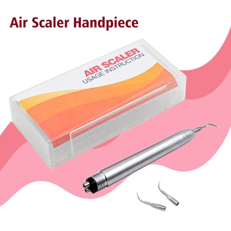 Dental Ultrasonic Air Scaler with 3 Tips Tooth Calculus Remover Cleaning tool Handpiece Whiten Tooth Cleaner 2Holes/4 Holes