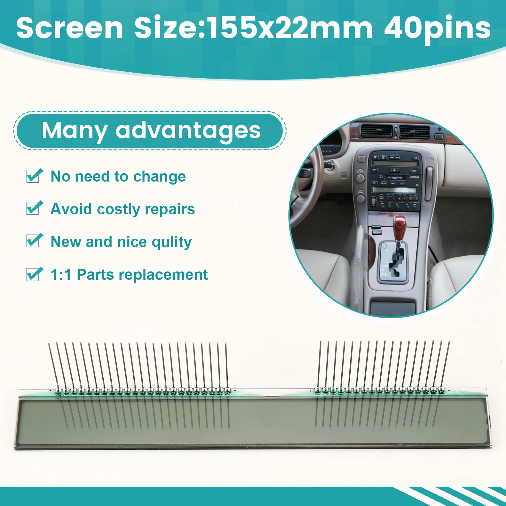 

НОВИНКА-для Lexus SC300 SC400 1992-1996 гг., ЖК-дисплей приборной панели с головной блоком климат-контроля переменного тока