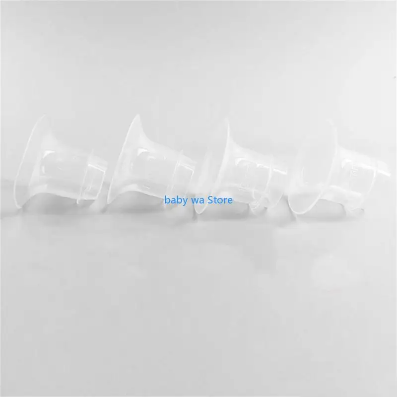 전기 유방 펌프 플랜지 삽입 유방 펌프 쉴드 플랜지 삽입 유방 펌프 부품 액세서리 13/15/17/19/21/24/25/26mm 4XBD