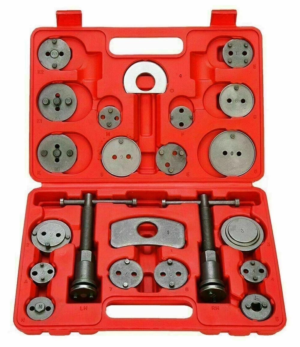 Car Brake Pad Tool 22PCS Brake Caliper Piston Tool Separator Replacement Piston Rewind Disassemble Repair Hand Tool Kits