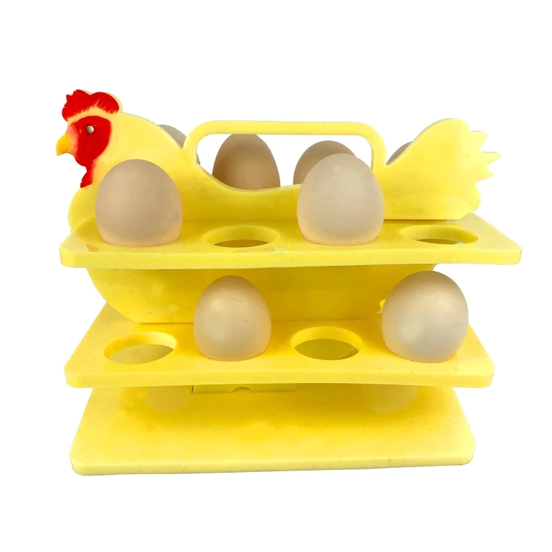 2023 New Egg Holder Epoxy Resin Silicone Plaster Mold Stackable Fridge