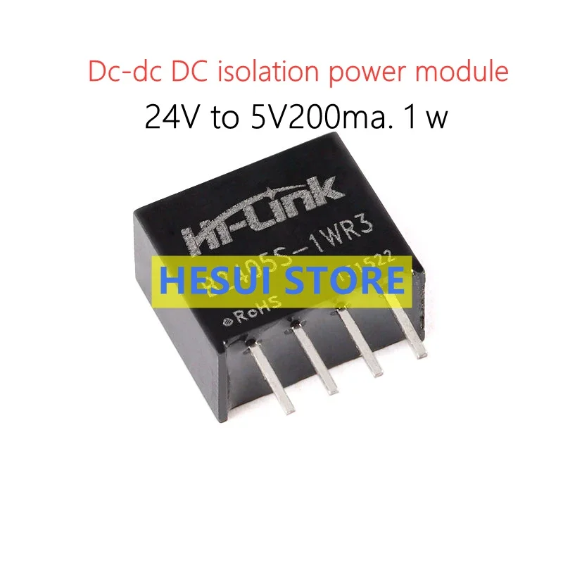 Original authentic HLK-B2405S-1WR3 DC-DC isolation power module 24V to 5V short circuit protection