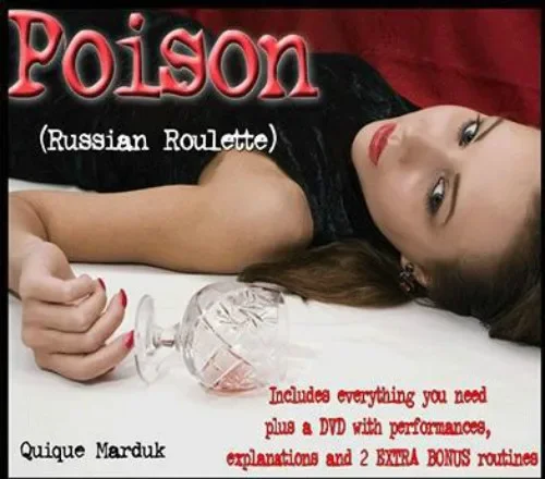 Poiso-n Quique Marduk Magic Tricks Russian Roulette Amazing Stage Mentalism Illusions Gimmick Props Magicians Accessoires