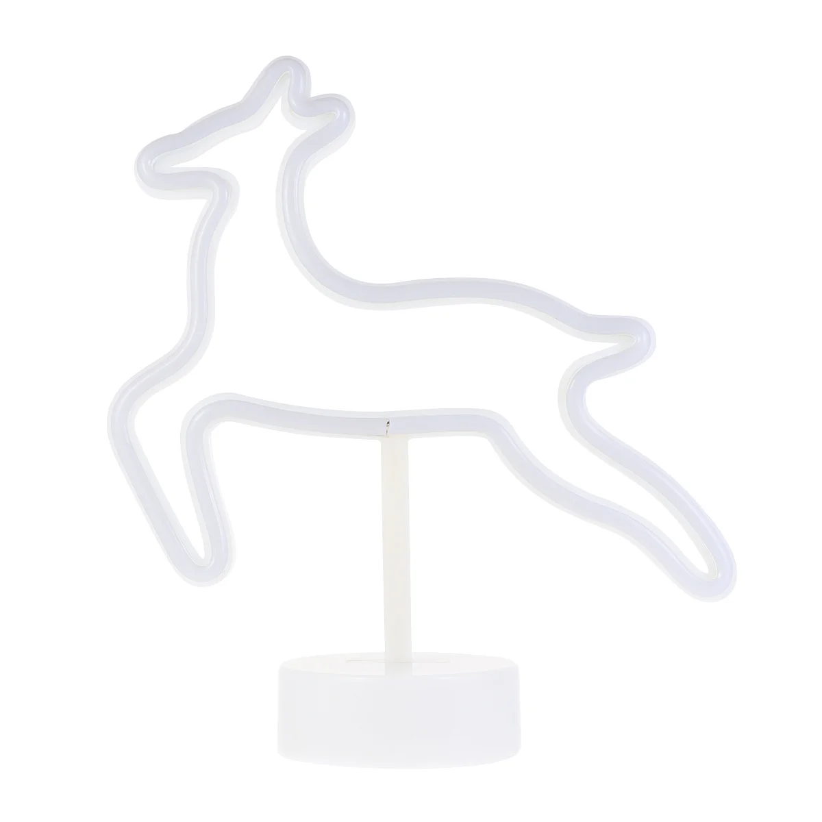 ネオンライト鹿装飾 LED デスクトップランプクリスマスナイトライト暖かいデザインホームパーティーカーニバルテーブル装飾安全