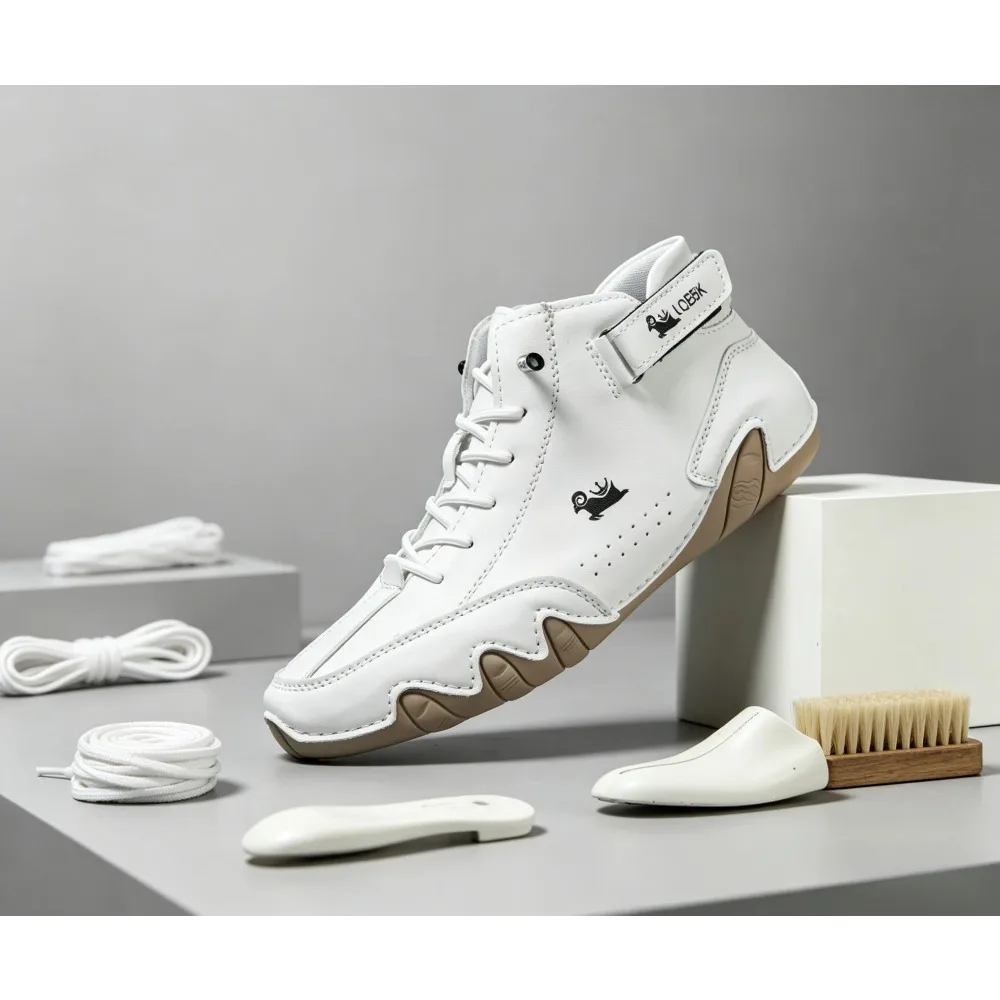 

Leather Casual Shoes Sneakers for Men Fashion Outdoor Walking Loafers Shoes Comfortable Footwear Luxury Man Boots 2026 New In