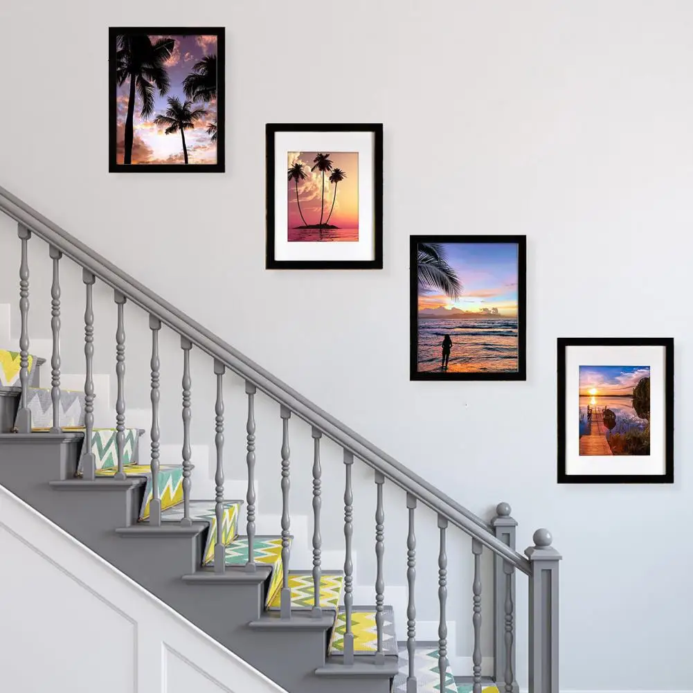 5/6/7/8/10 Inch Wooden Photo Frame Wall Mounted Display Horizontally Or Vertically A4 Table Top Display Photo Frame Office Decor