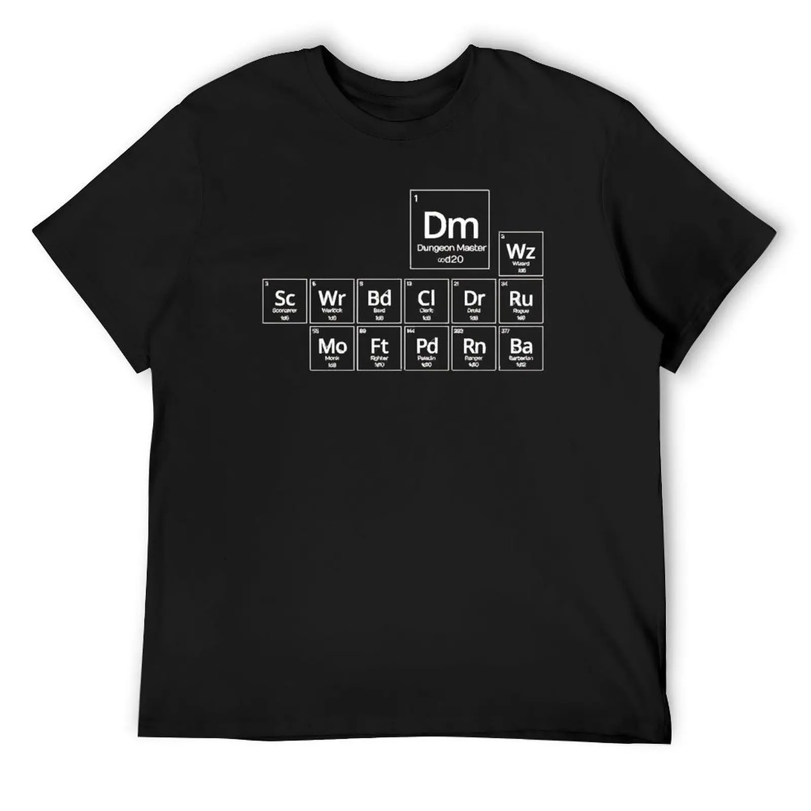 

Periodic D&D T-Shirt vintage anime shirt anime clothes mens funny t shirts