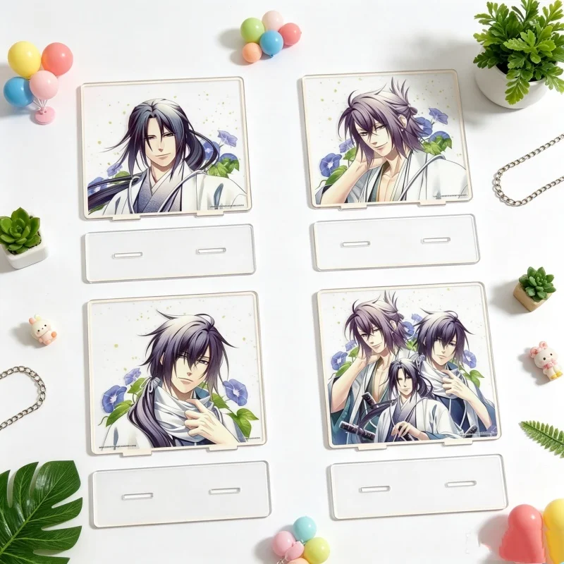 Anime Hakuoki: Shinsengumi Kitan Cosplay Square Shape Acrylic Figure Standee Keychain Desk Decor Gifts Supporting Fans Gifts 15c