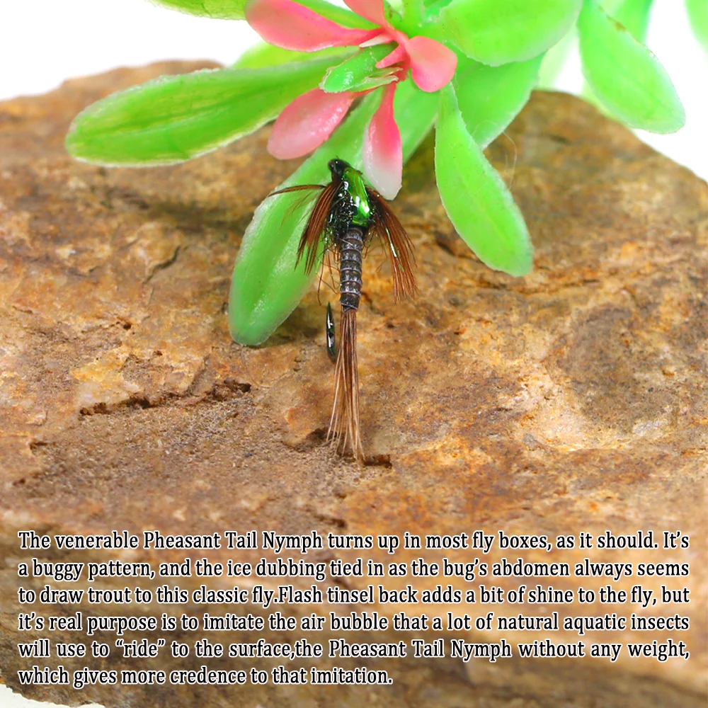 Vampfly 6ชิ้นตะขอมีลำกล้องเหล็กกล้าคาร์บอนตะขอมีลำกล้อง14 #16 #, เหยื่อล่อปลาหางไก่