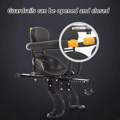 안전한 장거리 라이딩 야외 모험 A2UB를 위한 조정 가능한 안전 장치가 있는 견고한 금속 아기 자전거 시트 빠른 분해