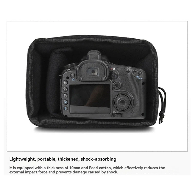Camera Bag For Nikon Sony Canon Fuji Shockproof Camera Case Insert Bag Portable Velvet Camera Lens Case Soft Bag
