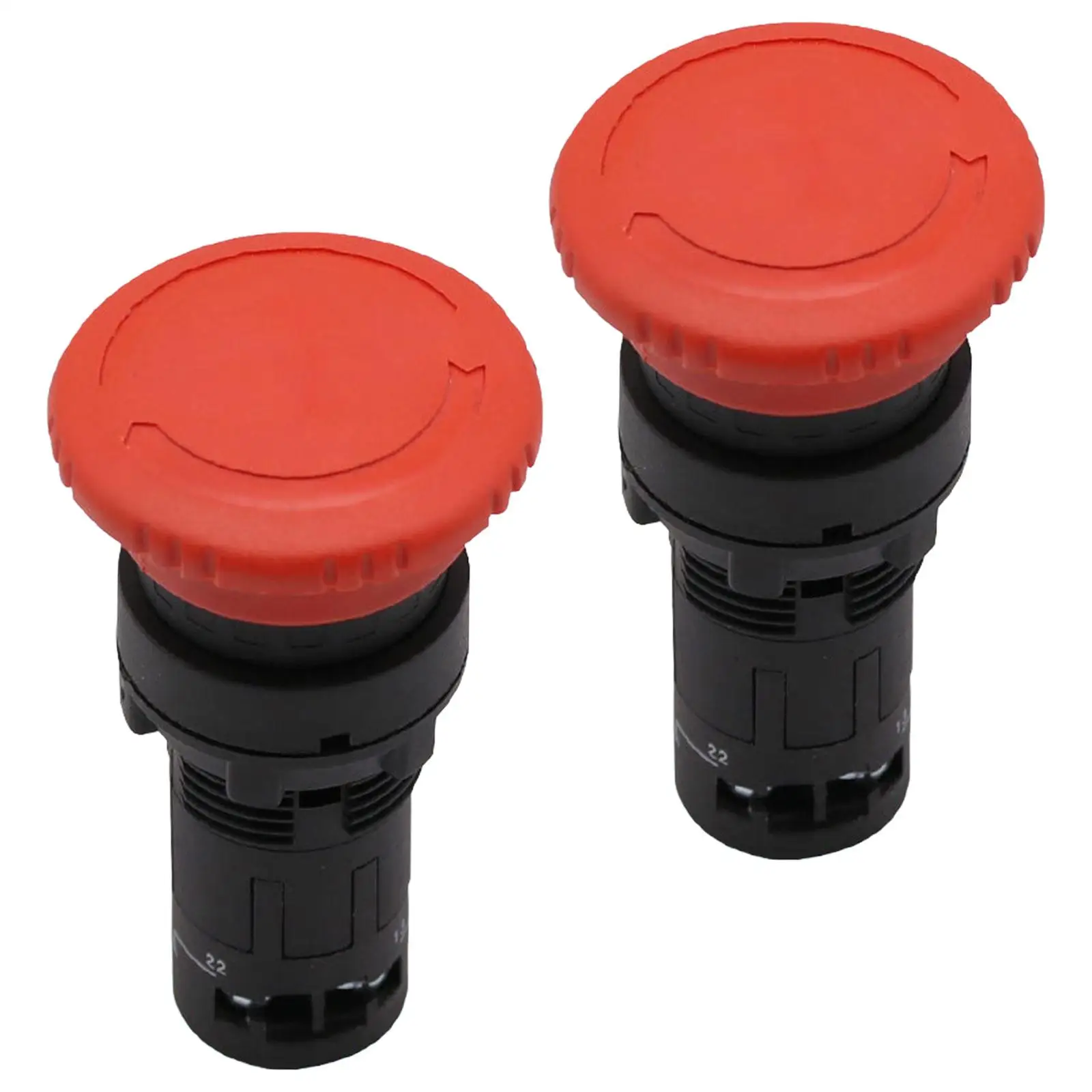 Emergency Stop Button Latching Emergency Stop Push Button Switch for Home Marine Equipment Machine Tools Light Industry Textiles