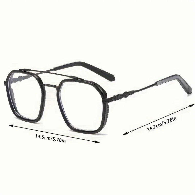 Neue modische Herren-Computerbrille mit Vollformat und Anti-Blaulicht aus Metall – Detail 7