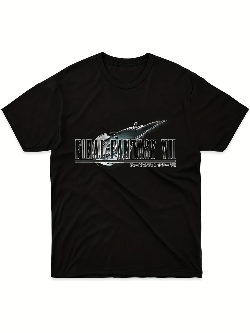 Unisex Final Fantasy VII Remake Logo T-shirt, Pure Cotton, Couple's Style, All Seasons Streetwear T-shirt  mens t shirts