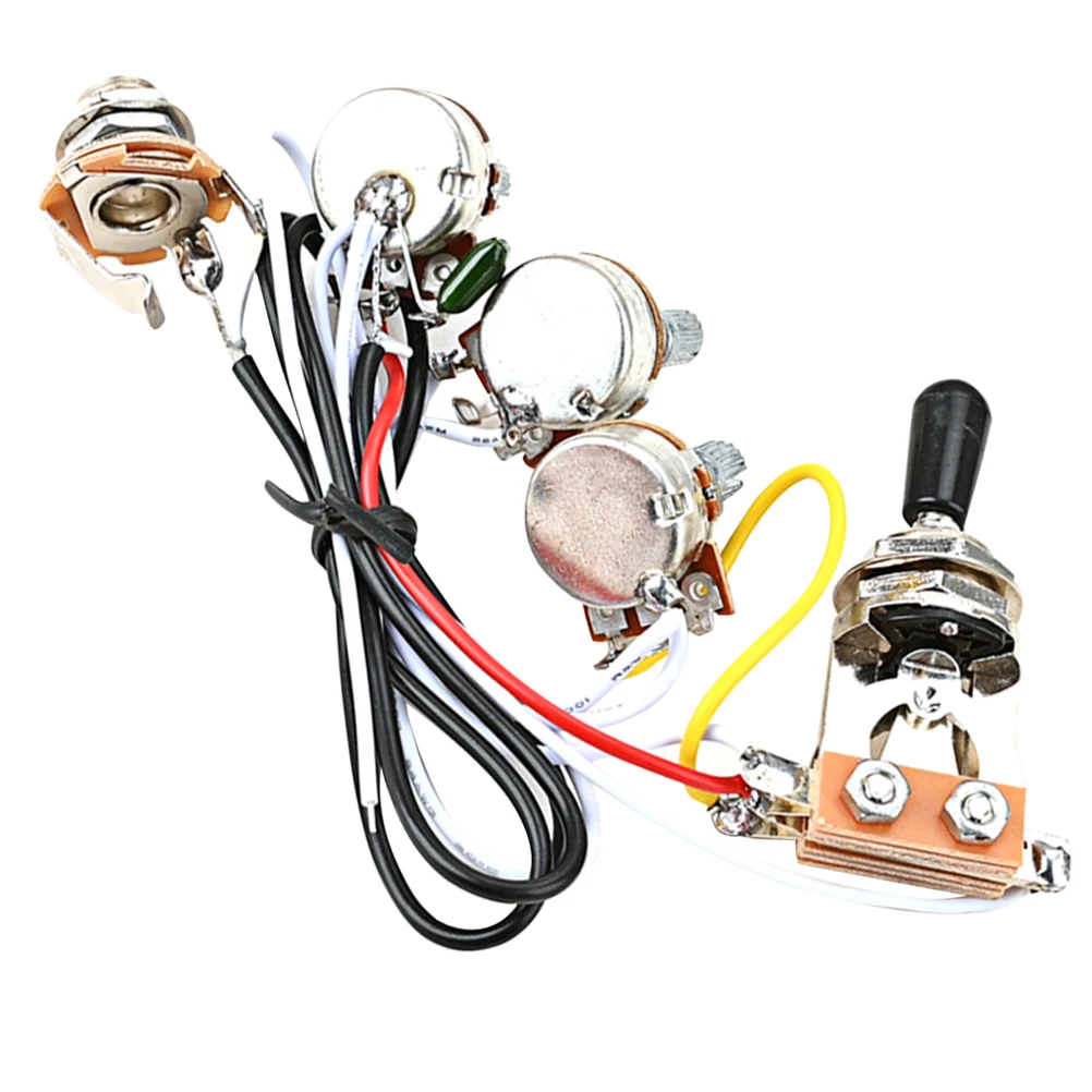 

Head Shake Switch Guitar Parts Wiring Harness Electric Potentiometer Plastic Replacement Bk Metal Durable