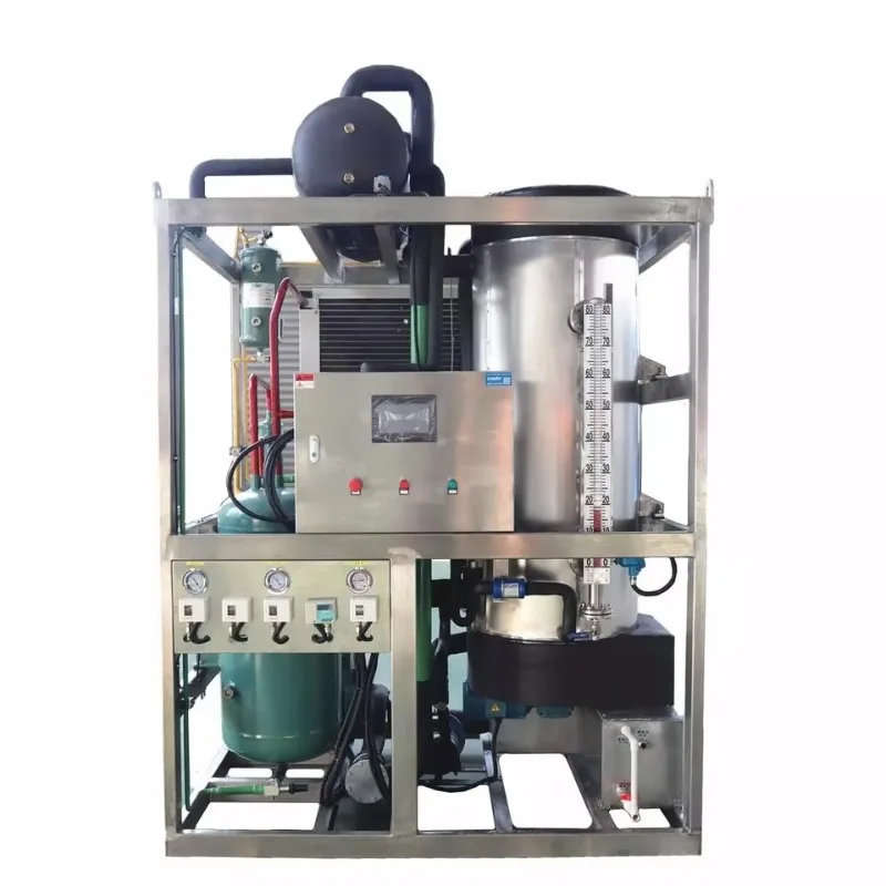 1 Ton Tube Ice Maker Machine Commercial 1000kg 5t Per Day Automatic Ice Generator for Restaurant Cafe Cold Drinks