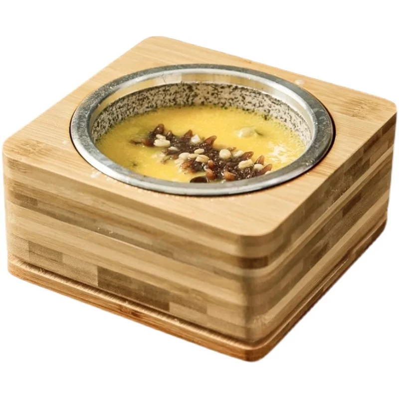 

stewed Liao ginseng Korean high temperature commercial natural thickened bibimbap barbecue stone bowl on the hotel tableware