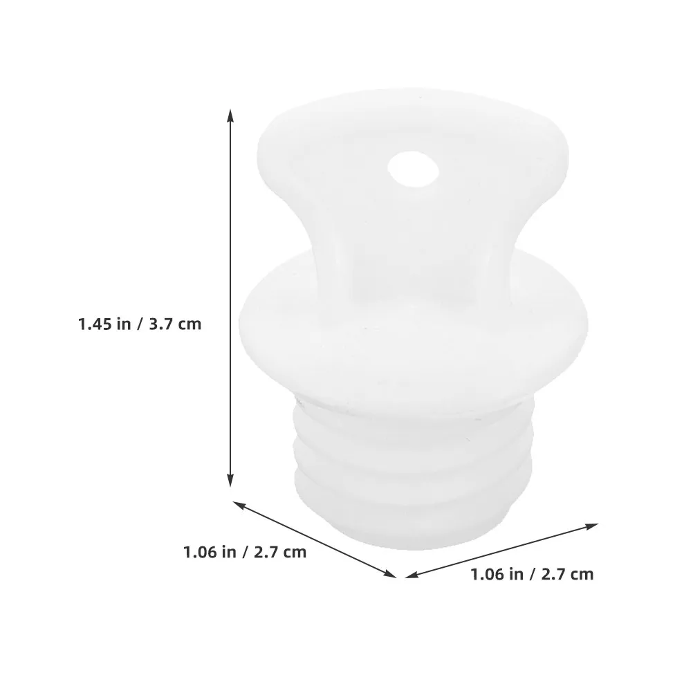 2Pcs Hot Water Bag Stopper Supple Rubber Sealing Stopper Heat-Preserving Threaded Plug for Hot Water Sack Replacement Stoppers