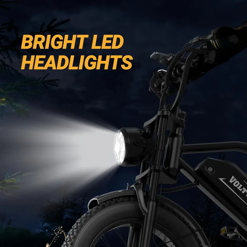 Electric Ebike Full Suspension  for 1500w Motor 31MPH Top Speed 40-70 Miles Range 48V 960Wh Removable image 5