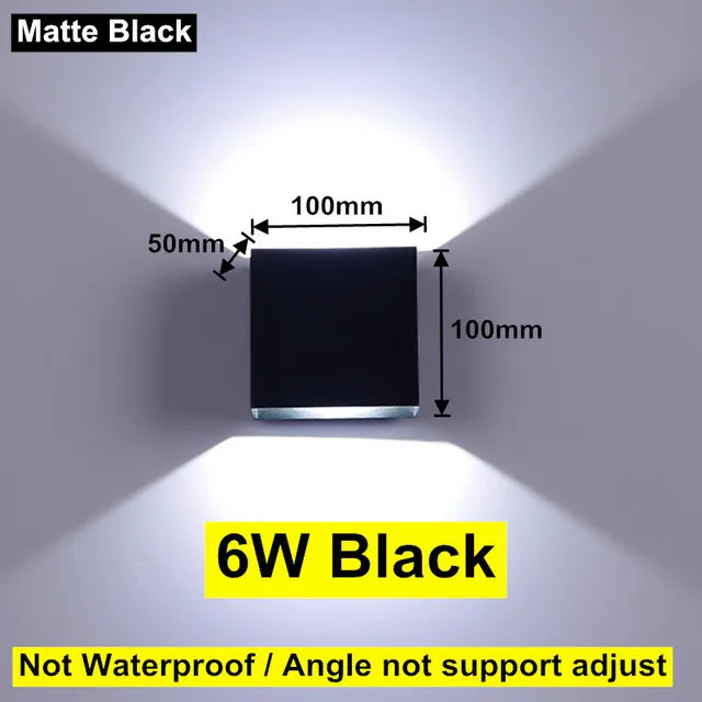 LED 6 W/12 W Outdoor Waterdichte IP65 Wandlamp Veranda Tuin Wandlamp & Indoor Slaapkamer Woonkamer decoratie Verlichting Lamp