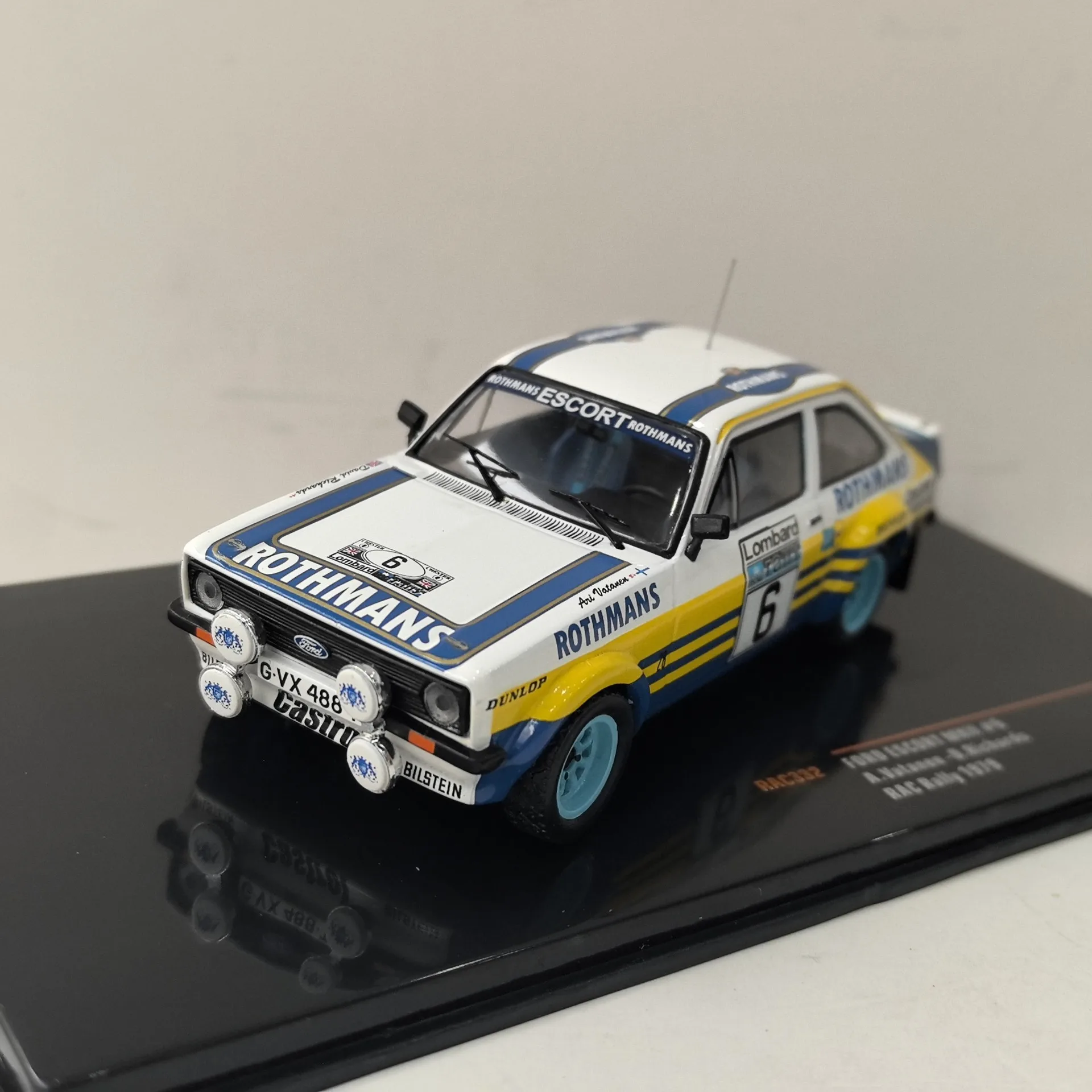 

Diecast IXO 1/43 Scale FORD ESCORT MKII #6 1971 Alloy Car Model Collectible Toy Gift Souvenir Display Ornament