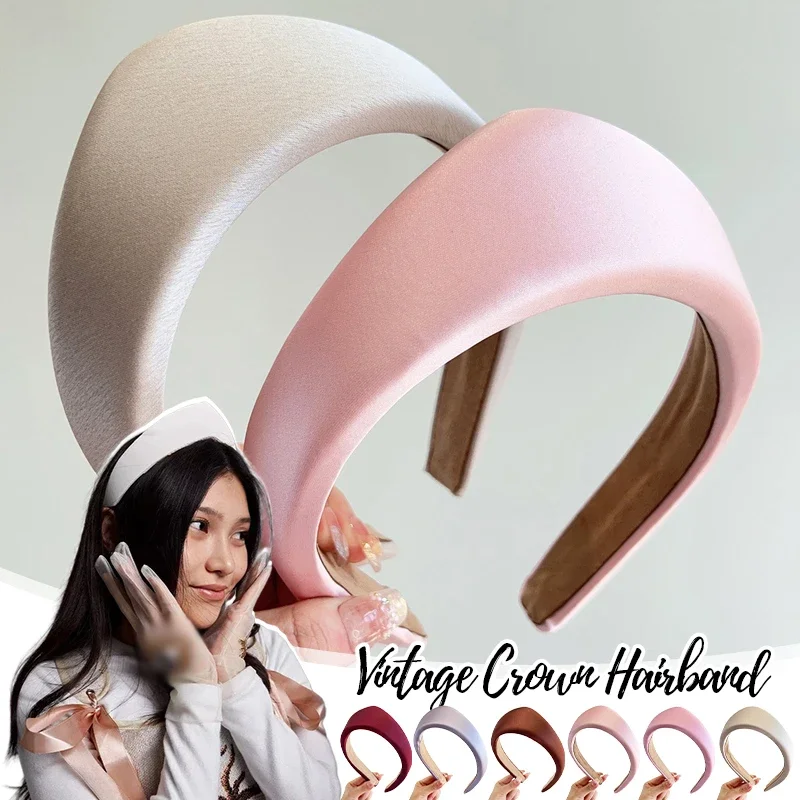 

Crown shaped Hair hoop Retro Velvet Headband Women Girl Headwear with Anti slip strap Fashion Hair Accessories Headband