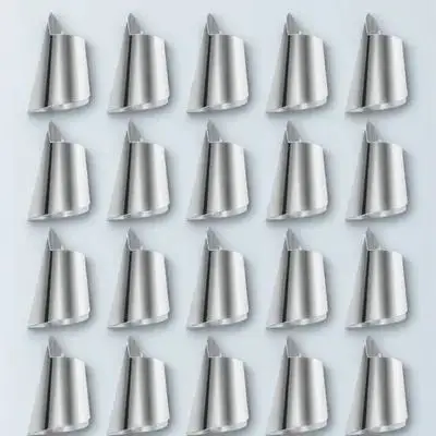

20pcs Finger Guard Stainless Steel Hand Protector for Cutting Food Vegetable Fruit Seafood Shelling Tools Kitchen Nail Cover