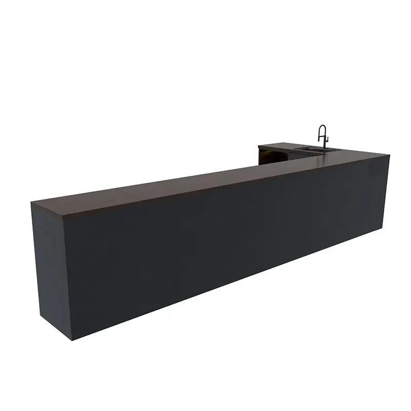 Stół barowy SAT2 Black Reception Bar Table Nightclub Storage Partion Modern Bar Dining Table Luxury Restaurant Mesa Pared Living Room Furnit