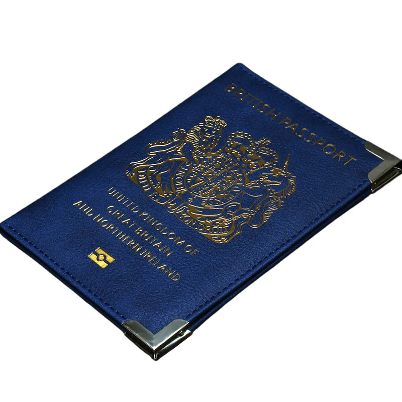 United Kingdom British Passport Cover UK Women Case for Passport Pink PU Cover of British Passport