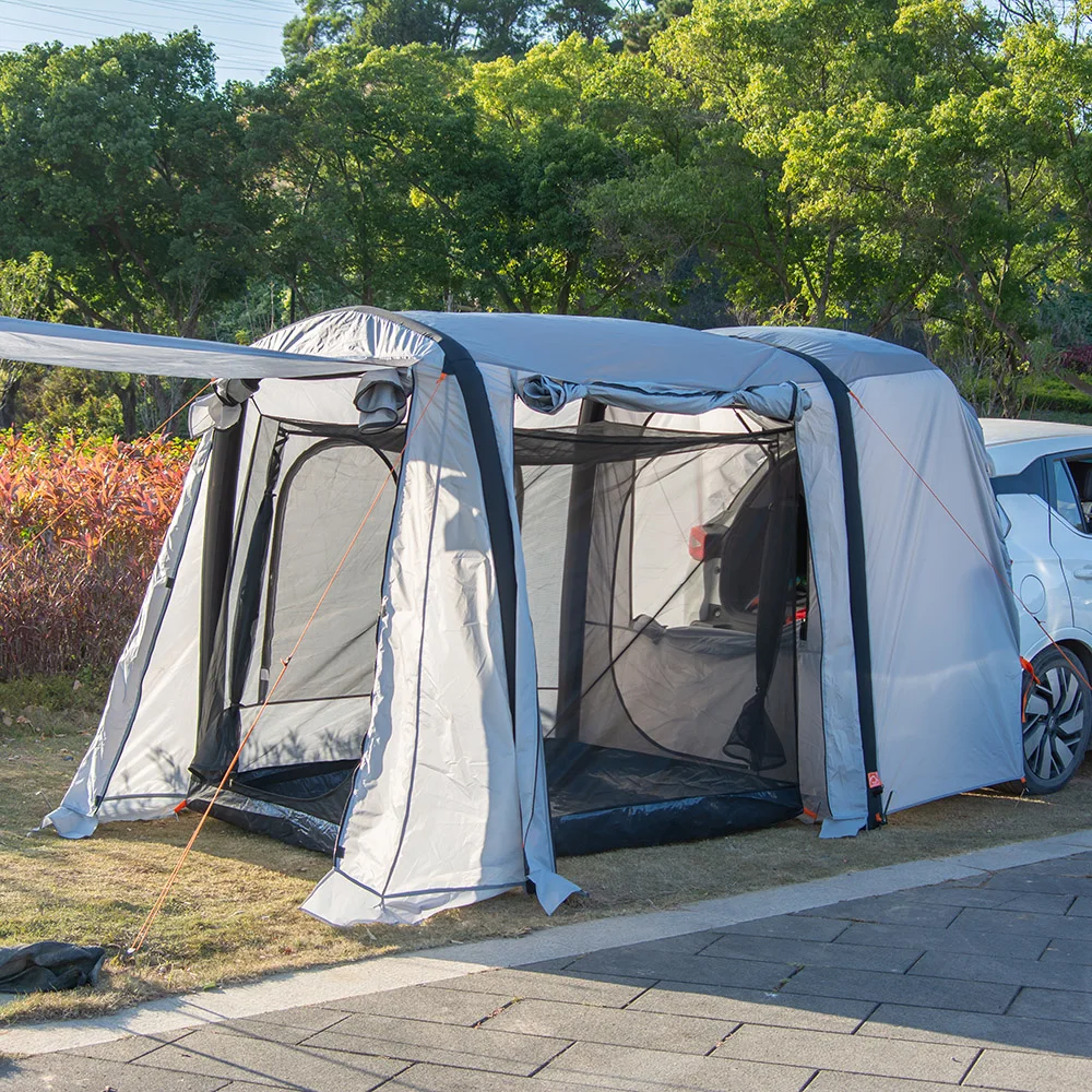 Portable Foldable Inflatable Tunnel Yurt Canopy Tent Windproof Rainproof Outdoor Spring Camping Quick Setup Family Shelterpromot