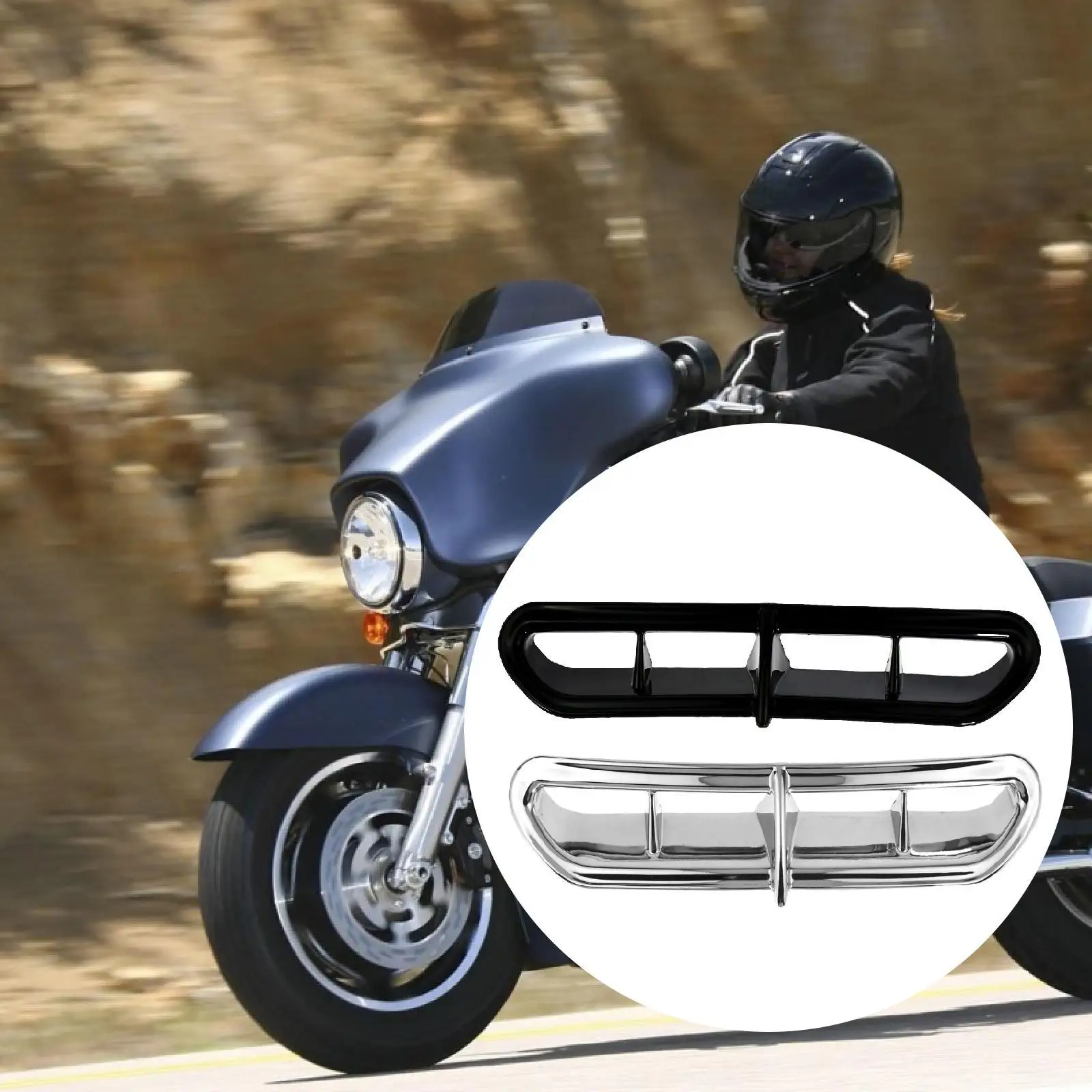 

Outer Fairing Vent Accent Maintenance Convenient Motorcycle Accessory for Trike 2014-2021