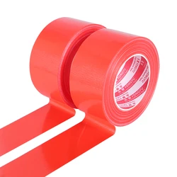 Red heavy-duty pipeline tape, heavy-duty waterproof, tear free, strong adhesive suitable for household, floor binding, and bundl