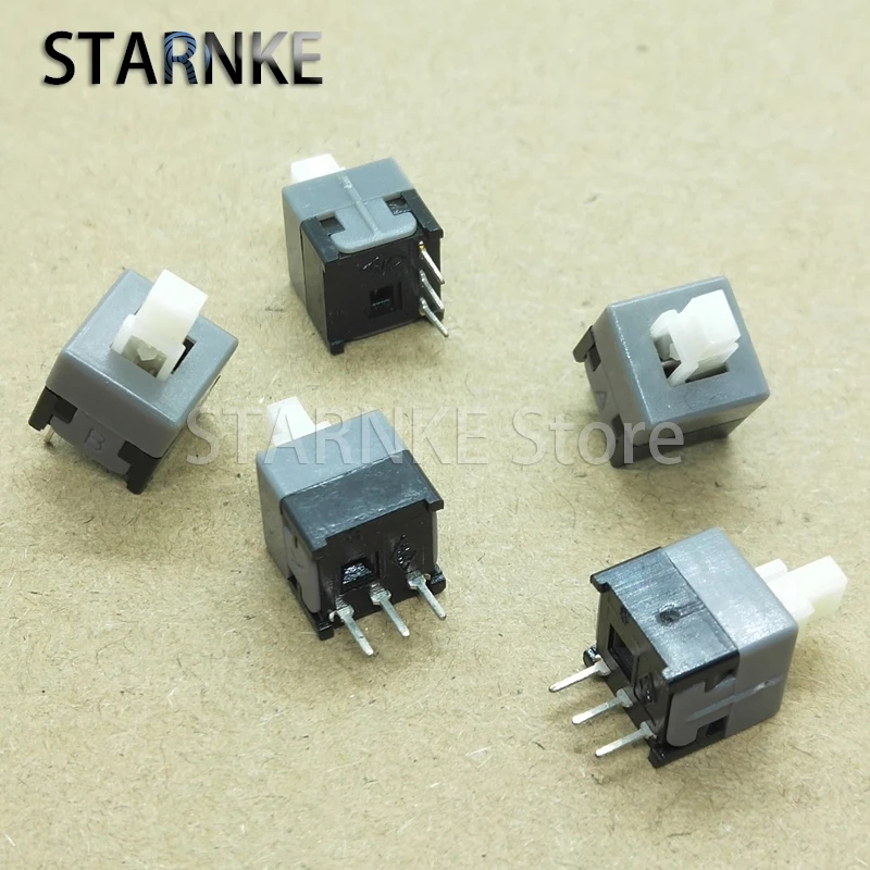 50PCS 8.5*8.5 Single Row 3Pins 3Pins Self Locking Switch Push Button Switch 8.5X8.5MM