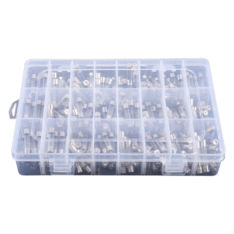 

240pcs/Set Glass 6x30mm 0.1A 1A 2A 3A 4A 5A 6A 8A 10A 15A 20A 25A 30A Fuses Assortment 250V Insurance Tube Dropship