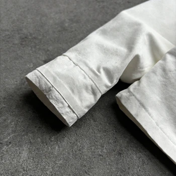 Y2K White Fencing Jacket Retro Bakastroll High Neck Loose Casual Denim Jacket Fashionable High Street Men Women Hip Hop Clothing 6 Y2K White Fencing Jacket Retro Bakastroll High Neck Loose Casual Denim Jacket Fashionable High Street Men Women Hip Hop Clothing 6