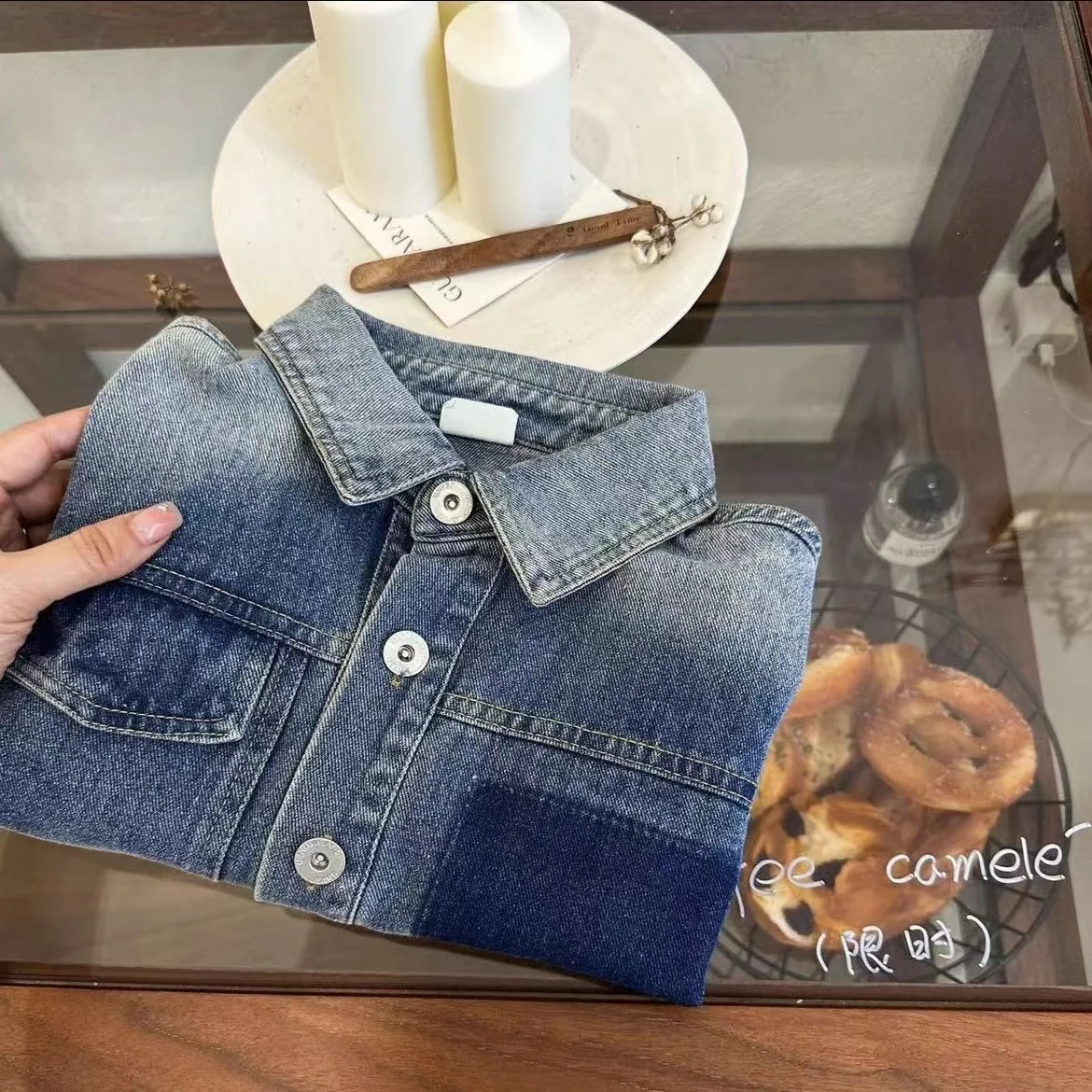 New Spring Autumn Tracksuit JeanSuit Child Baby Boy Cotton Clothing Set Kids Denim Jackets + Pants 2 Pcs For Kids Children Sets