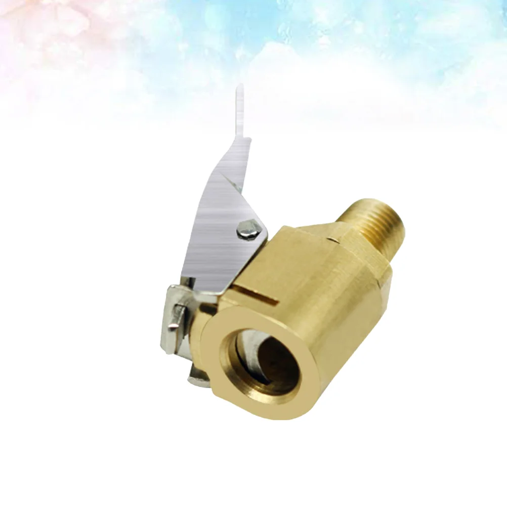 

Adapter Air Pump Road Bike Tire Gas Tube Tool Gas Nozzle Air Conversion Head Converter (Golden) Air Pump Connector