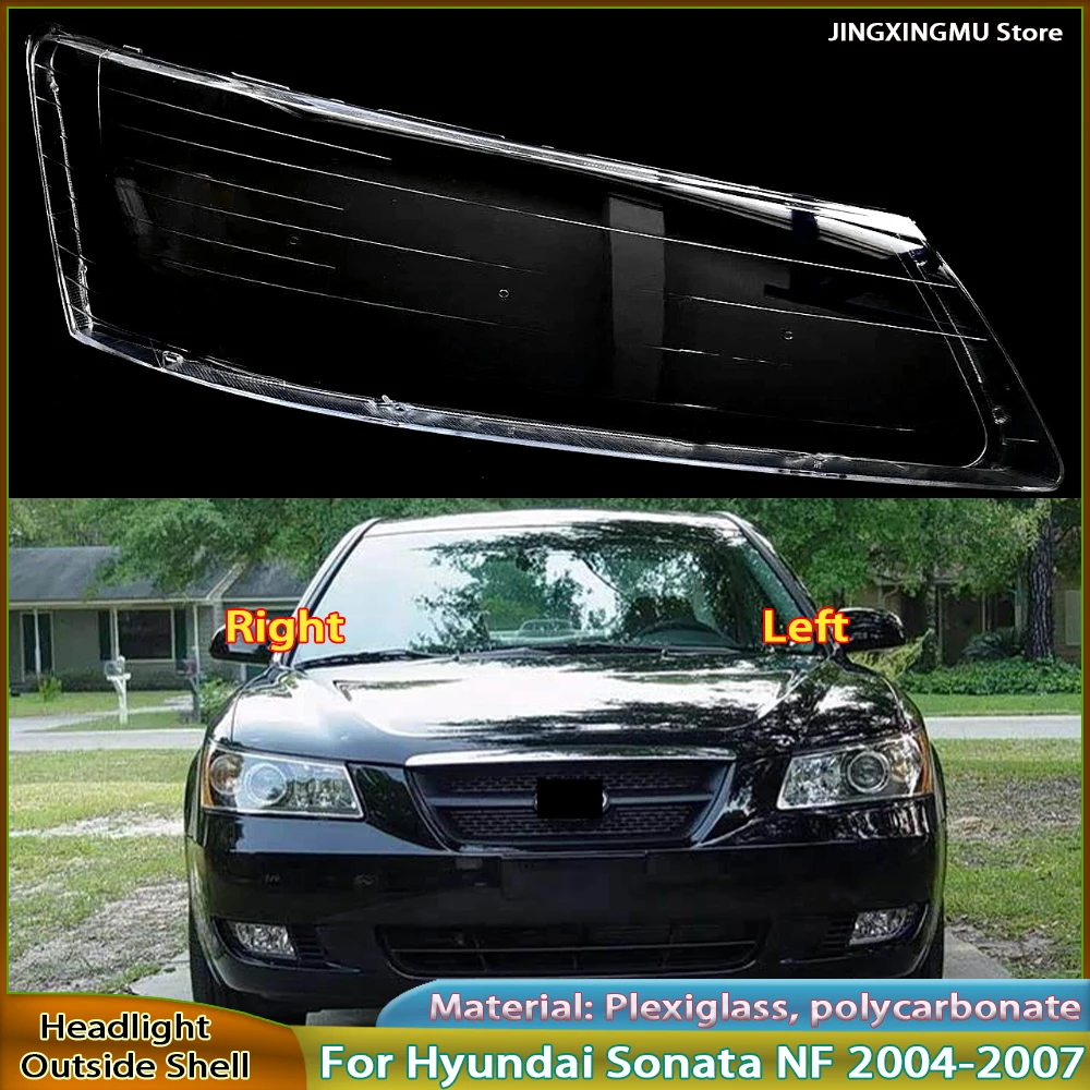 

Headlamp Lamp Shell Mask Lampshade Lens For Hyundai Sonata NF 2004 2005 2006 2007 Front Headlight Cover