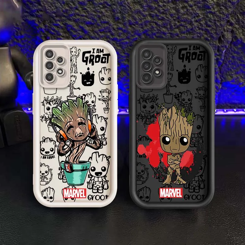 

Marvel Comics Groot For Samsung A73 A72 A56 A55 A54 A53 A35 A32 A25 A23 A21s A14 A05 5G Eye Ladder